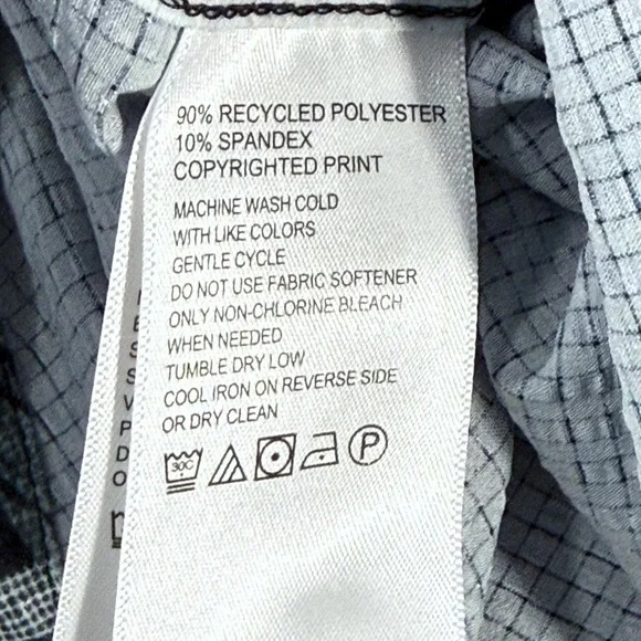 Tommy Bahama Tropical Palm Burst Print IslandZone Polo XLT Short Sleeve Black - Picture 5 of 9